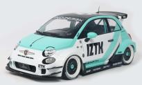 1/18 Solido 2025 Fiat 595 Abarth Liberty Walk (White & Blue) Diecast Car Model