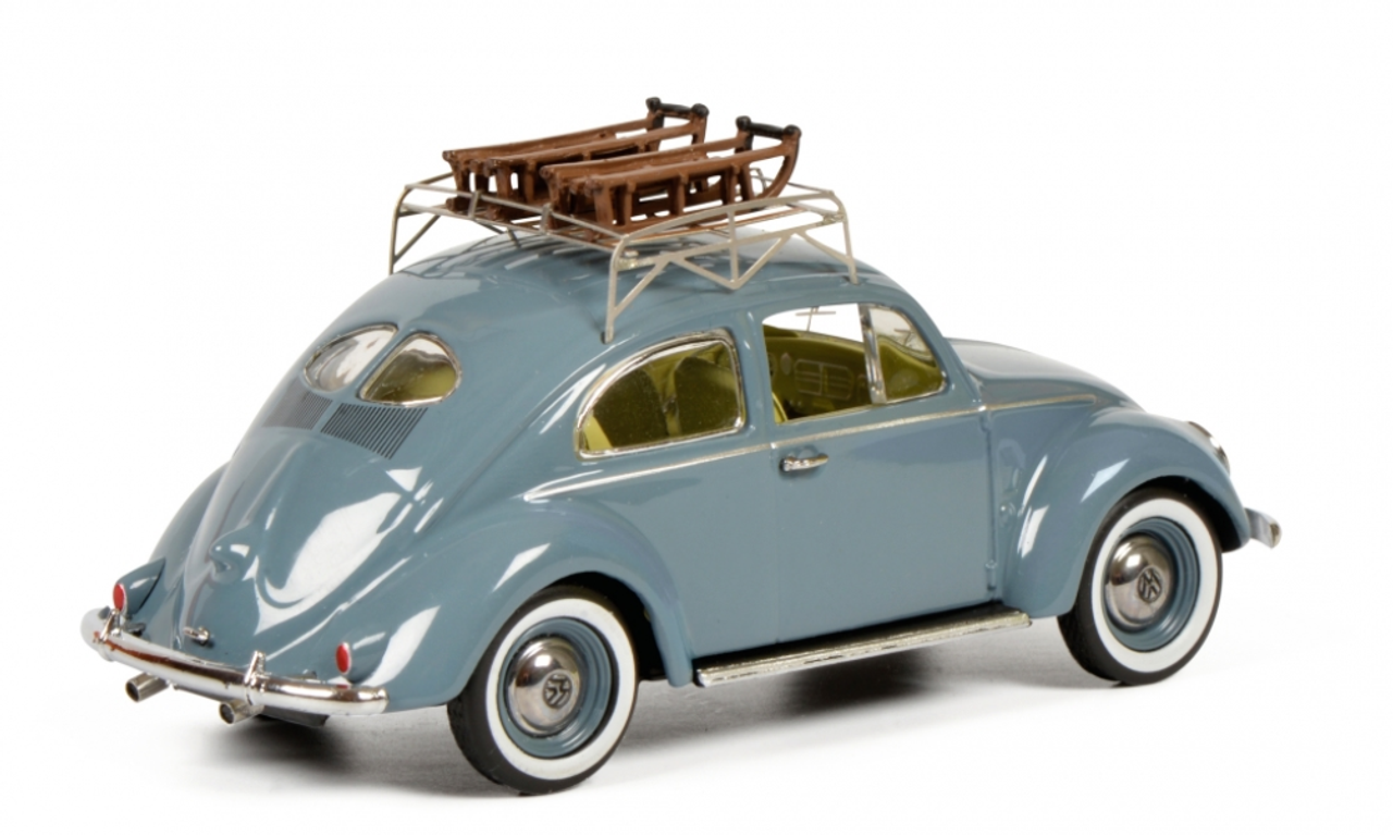 1/43 Schuco Volkswagen VW Beetle Käfer with Sleighs Diecast Car Model