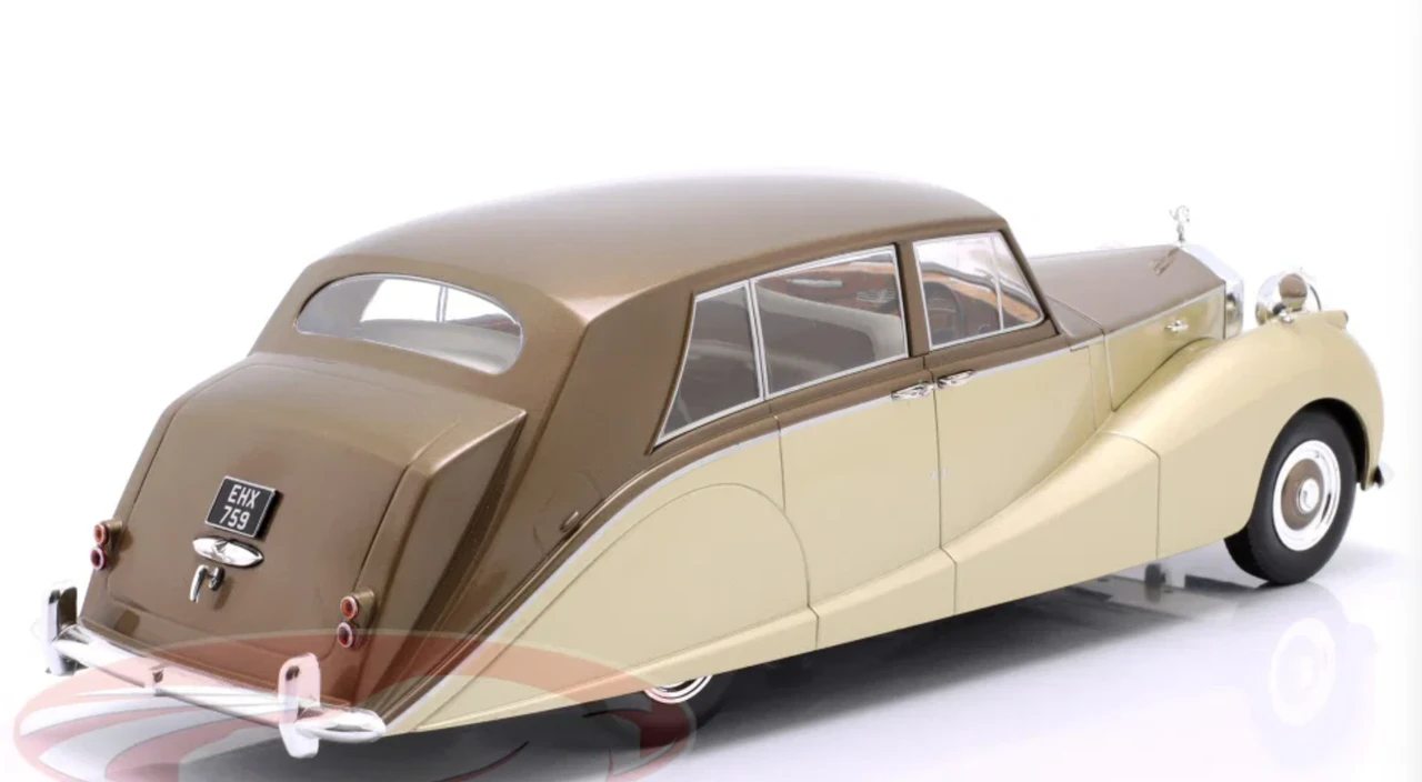 1/18 ModelCarGroup 1956 Rolls-Royce Silver Wraith Empress by Hooper (Brown & Gold) Diecast Car Model