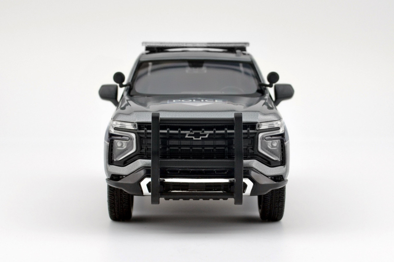 1/24 Motormax 2025 Chevrolet Tahoe PPV Police (Silver Grey) Diecast Car Model