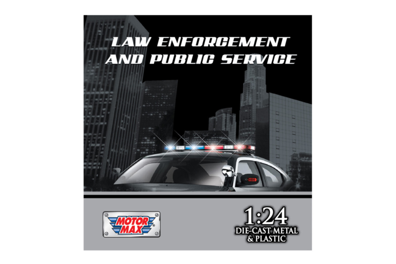 1/24 Motormax 2025 Chevrolet Tahoe PPV Police (Silver Grey) Diecast Car Model