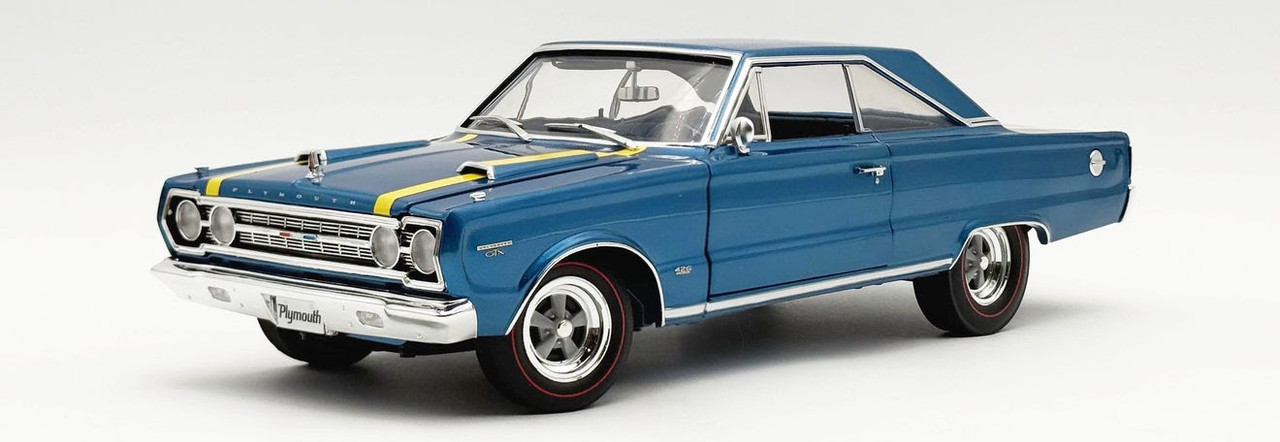 1/18 ACME 1967 Plymouth Belvedere GTX (Blue) Movie "King Kong" Diecast Car Model Limited 426 Pieces