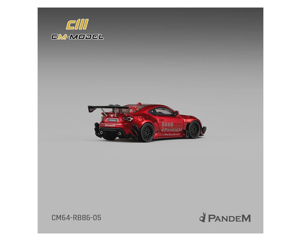 1/64 CM Model Toyota GT86 Pandem Widebody V3.5 (Metallic Red) Diecast Car Model