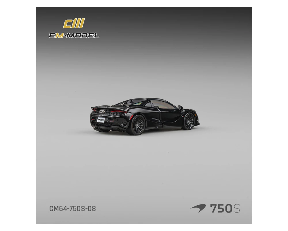 1/64 CM Model Mclaren 750S Spider (Onyx Black) Diecast Car Model