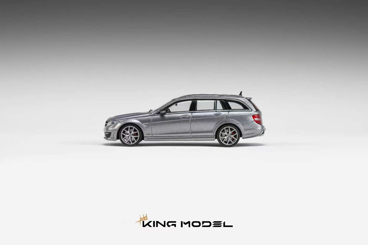 1/64 King Model Mercedes-Benz C63 AMG Wagon (Silver) Diecast Car Model