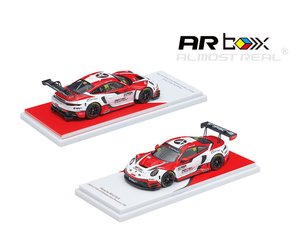 1/64 Almost Real ARbox Porsche 911 GT3 R 2025 GT World Challenge Asia Okayama #911 Diecast Car Model