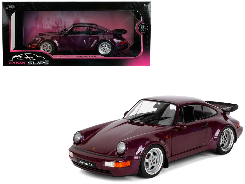 Porsche 911 3.6 Turbo Purple Metallic "Pink Slips" Series 1/18 Diecast Model Car by Jada