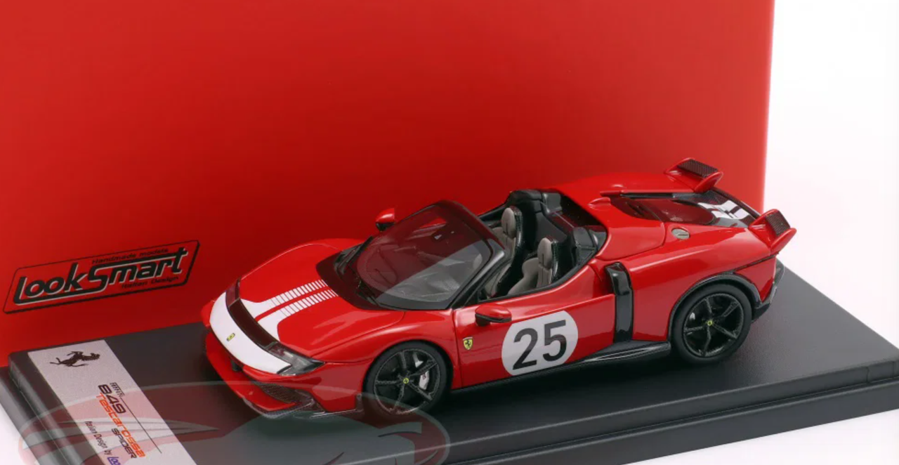 1/43 Looksmart 2026 Ferrari 849 Testarossa Spider #25 Assetto Fiorano (Corsa Red) Car Model