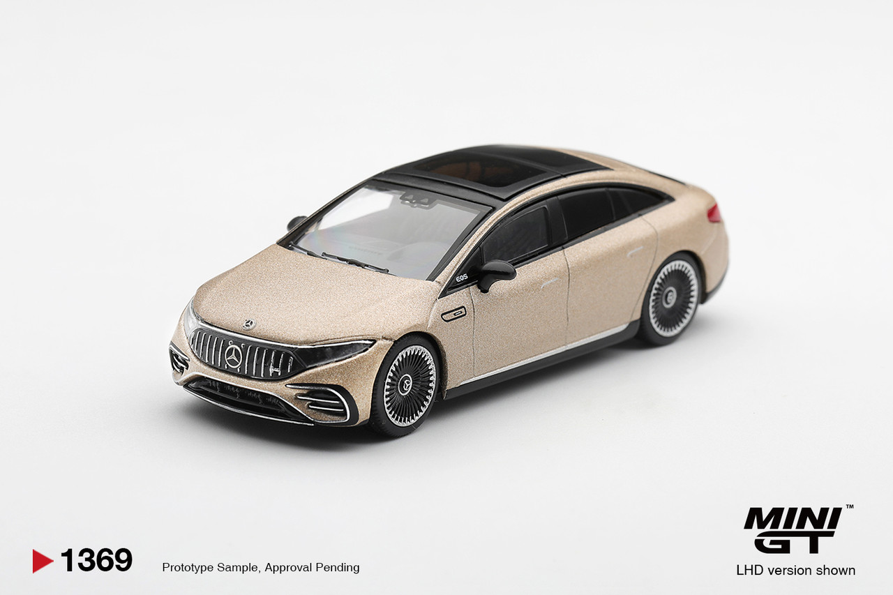 1/64 Mini GT Mercedes-AMG EQS 53 (Gold) Diecast Car Model