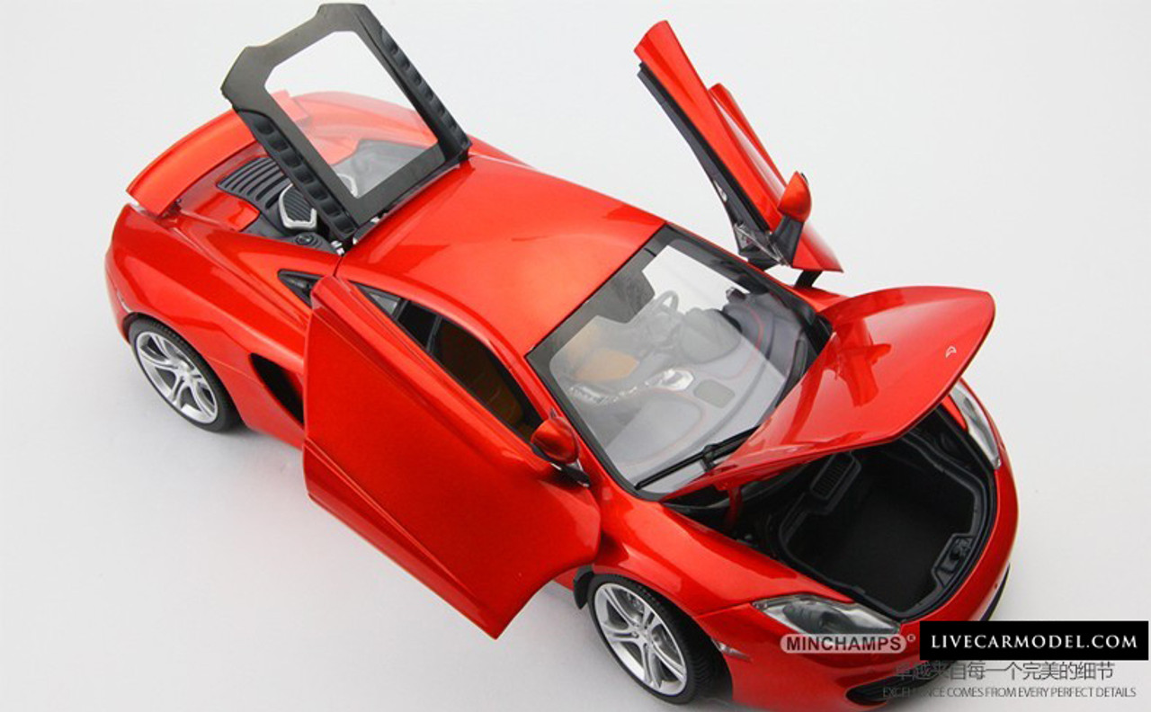 1/18 MINICHAMPS McLaren MP4-12C (ORANGE) Diecast Car Model