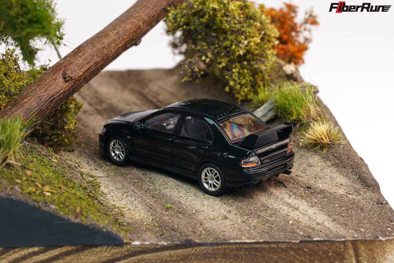 1/64 FiberRun Mitsubishi Lancer Evolution IX Evo 9 (Black) Diecast Car Model