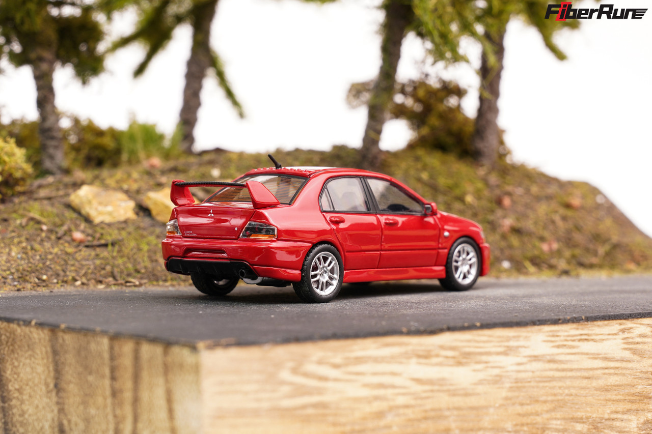 1/64 FiberRun Mitsubishi Lancer Evolution IX Evo 9 (Red) Diecast Car Model