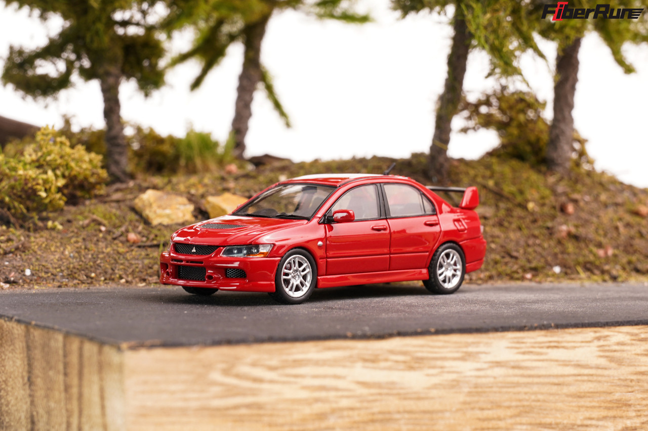 1/64 FiberRun Mitsubishi Lancer Evolution IX Evo 9 (Red) Diecast Car Model