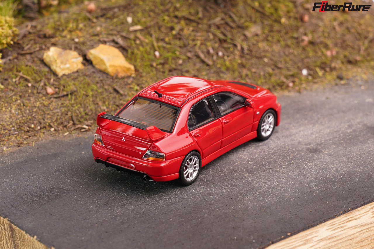 1/64 FiberRun Mitsubishi Lancer Evolution IX Evo 9 (Red) Diecast Car Model