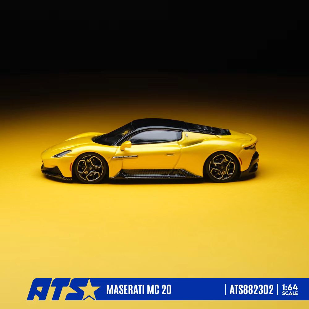 1/64 ATS Maserati MC20 (Yellow) Diecast Car Model