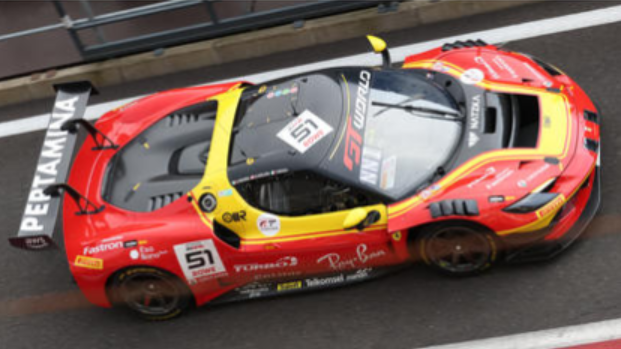 1/18 Looksmart Ferrari 296 GT3 EVO No.51 AF Corse 3rd 24H Spa 2026 A. Rovera - N. Nielsen - T. Mosca Car Model