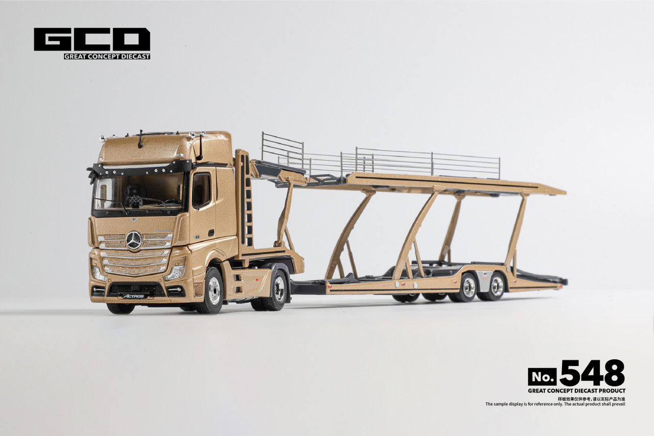 1/64 GCD Mercedes‑Benz Car Transporter (Gold) Diecast Car Model