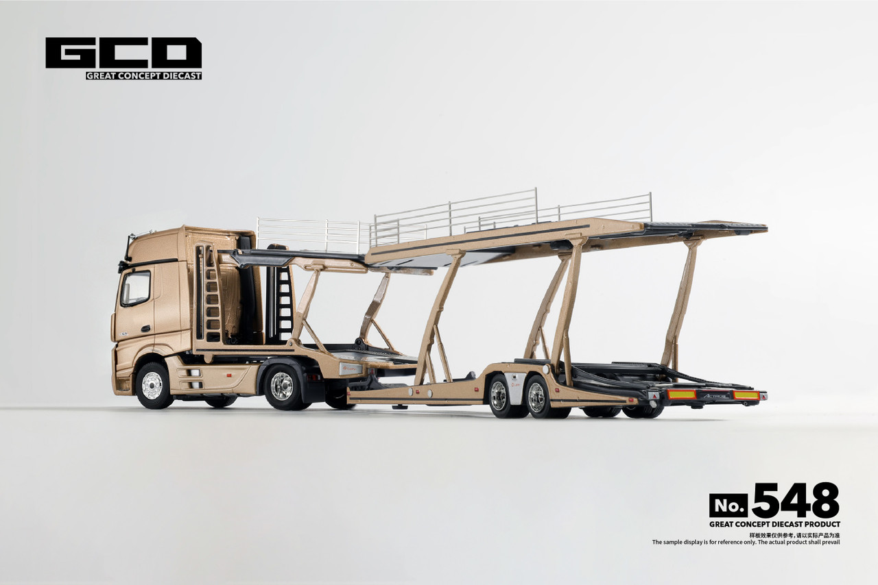 1/64 GCD Mercedes‑Benz Car Transporter (Gold) Diecast Car Model