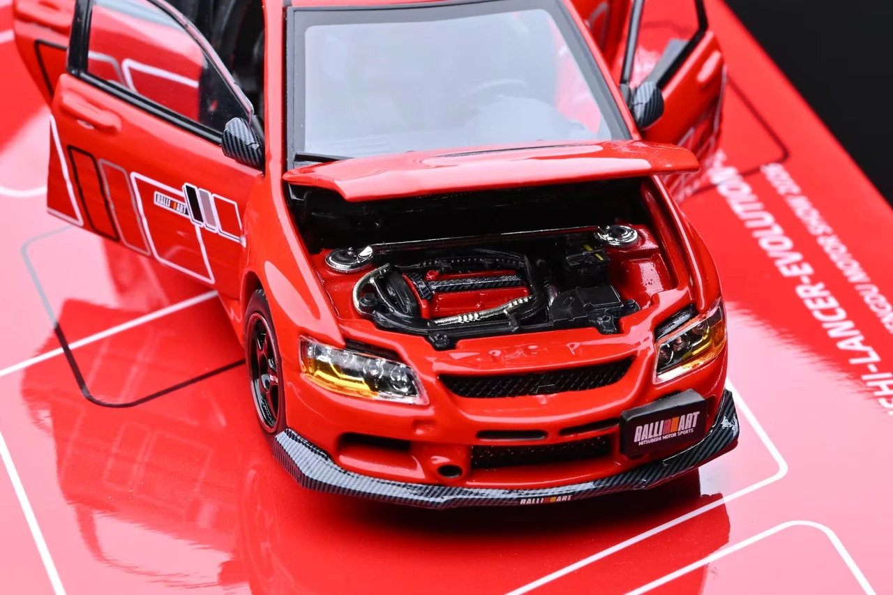 1/43 Gatherjoy Mitsubishi Lancer Evolution IX Evo 9 Ralliart (Red) Diecast Car Model