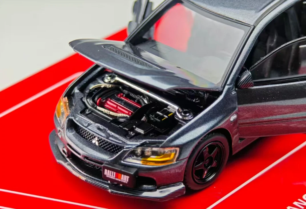 1/43 Gatherjoy Mitsubishi Lancer Evolution IX Evo 9 Ralliart (Grey) Diecast Car Model