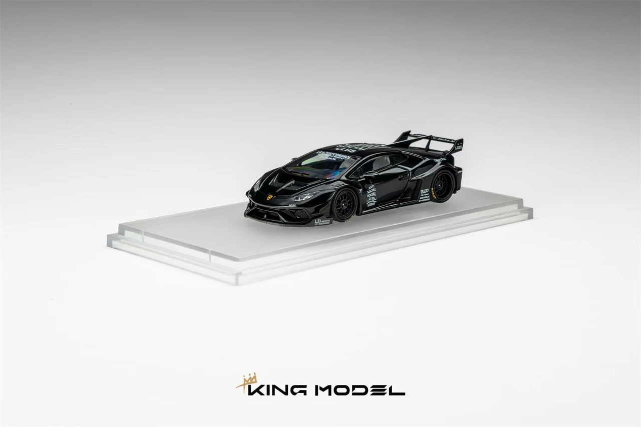 1/64 King Model Lamborghini Huracan LBWK (Black) Diecast Car Model