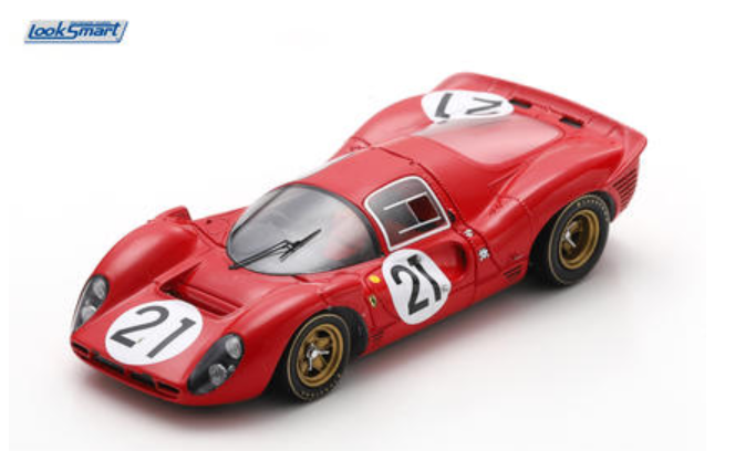 1/43 Looksmart Ferrari 330 P4 No.21 2nd Le Mans 24H 1967 L. Scarfiotti - M. Parkes Car Model