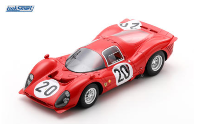 1/18 Looksmart Ferrari 330 P3 No.20 Le Mans 24H 1966 M. Parkes - L. Scarfiotti Car Model