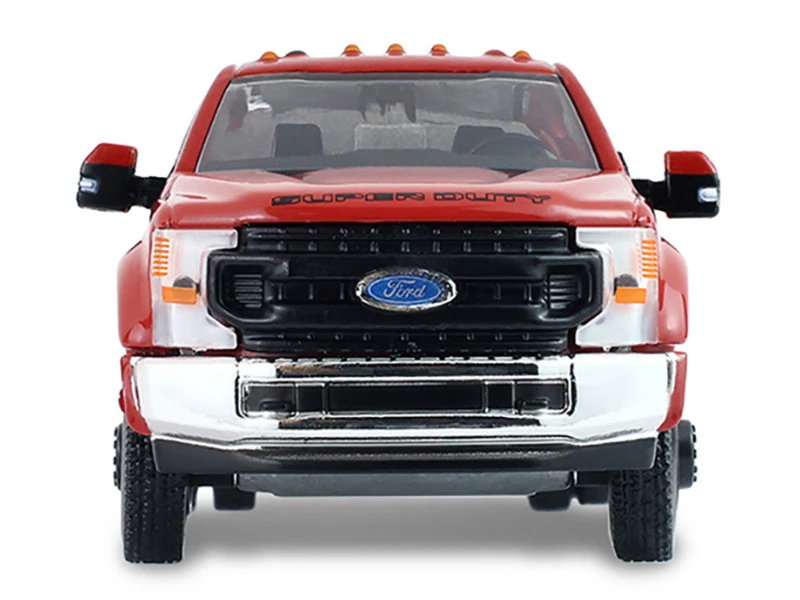 2022 Ford F-450 Dually Pickup Truck "Hobby Shop Auto Mechanic" Red with Mechanic Figure "The Hobby Shop" Series 17 1/64 Diecast Model Car by Greenlight