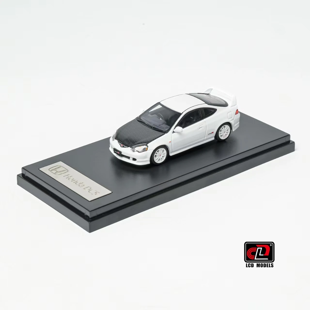1/64 LCD Honda Integra DC5 Type-R (White with Carbon Hood) Diecast Car Model