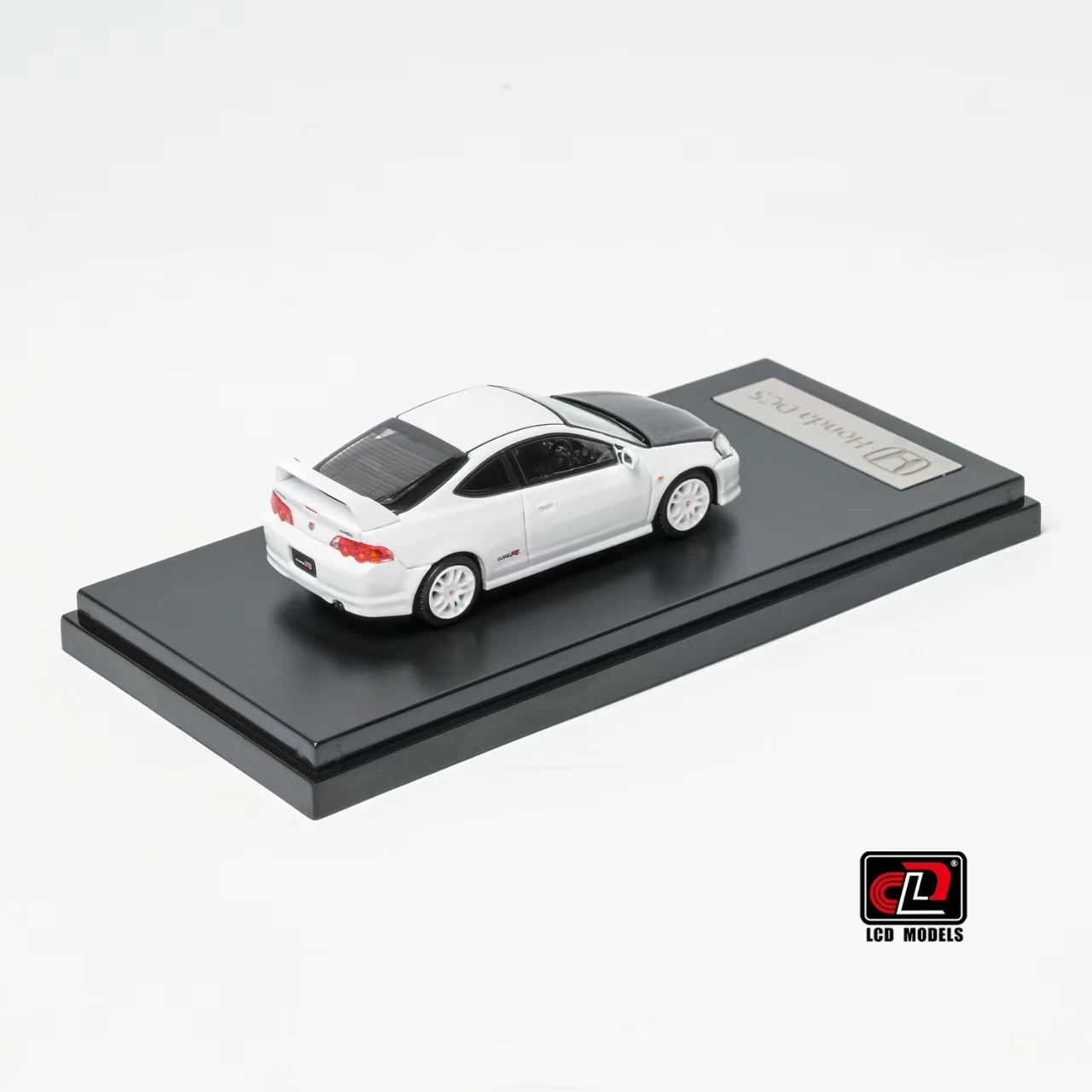 1/64 LCD Honda Integra DC5 Type-R (White with Carbon Hood) Diecast Car Model