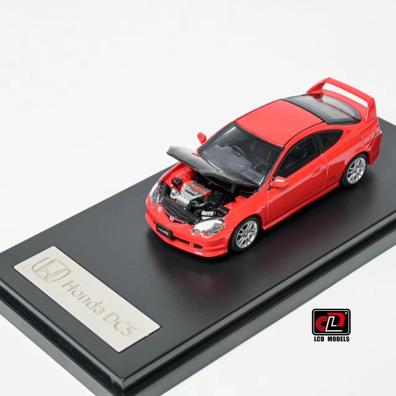 1/64 LCD Honda Integra DC5 Type-R (Red with Carbon Hood) Diecast Car Model