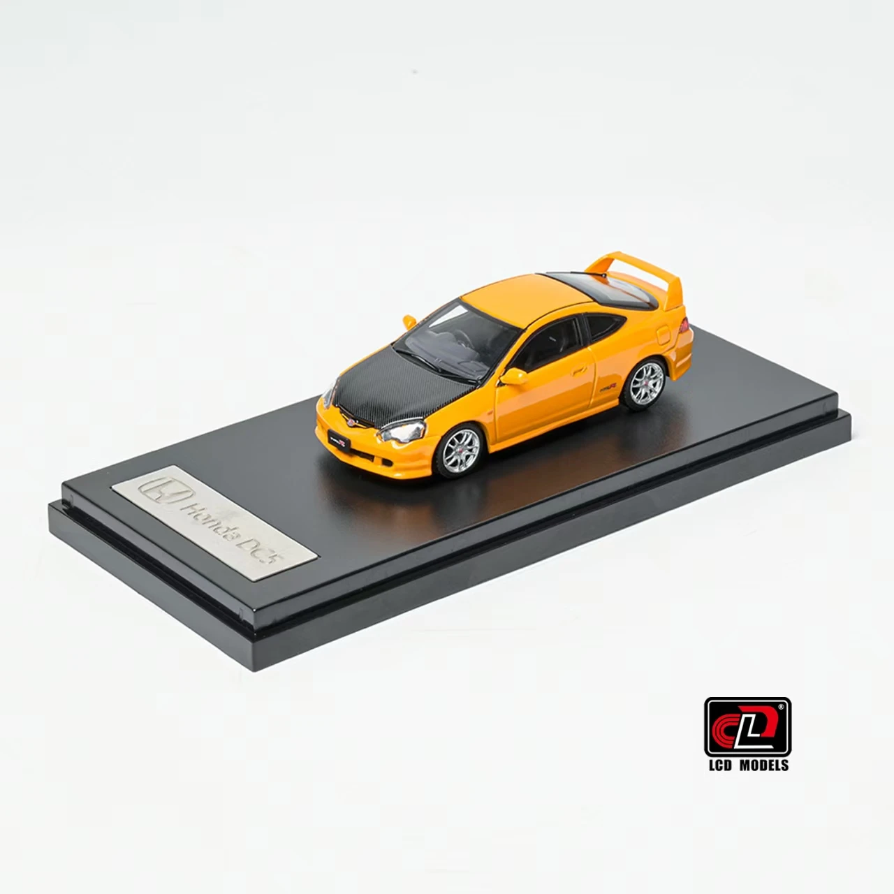 1/64 LCD Honda Integra DC5 Type-R (Yellow with Carbon Hood) Diecast Car Model