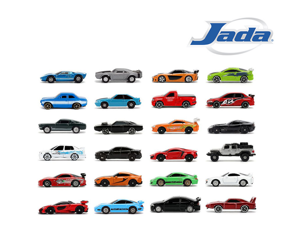 Jada Nano 1.65″ Fast & Furious 25th Anniversary Advent Calendar 24 Cars Set Hollywood Rides