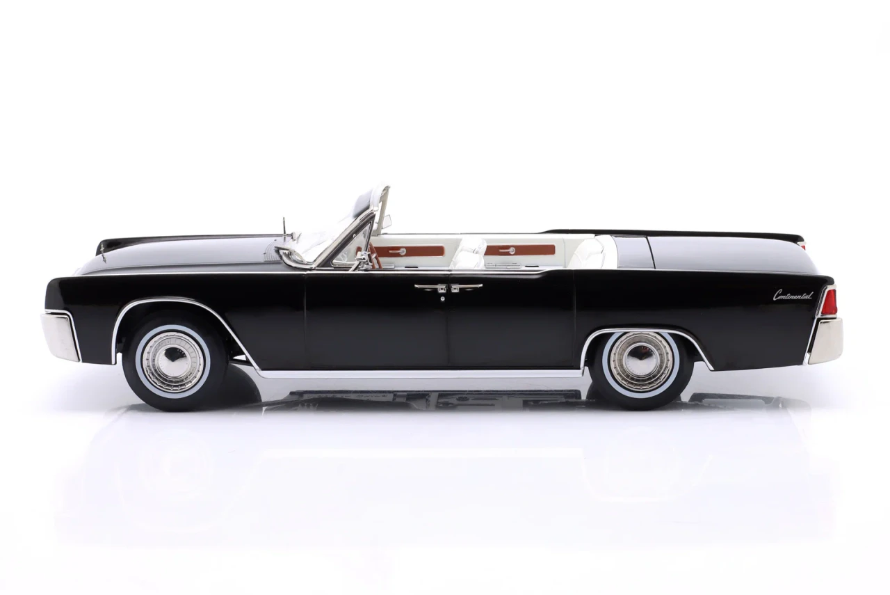 1/18 KK-Scale 1963 Lincoln Continental Convertible Bad Boys (Black) Diecast Car Model
