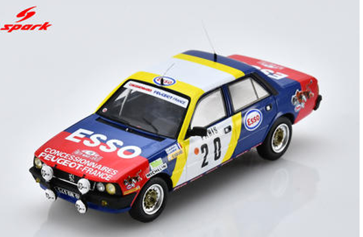 1/43 Spark Peugeot 505 STI No.20 Monte Carlo Rally 1982  C. Laurent - D. Laurent Car Model