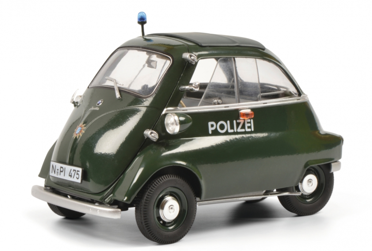 1/18 Schuco BMW Isetta Exp. POLICE Diecast Car Model