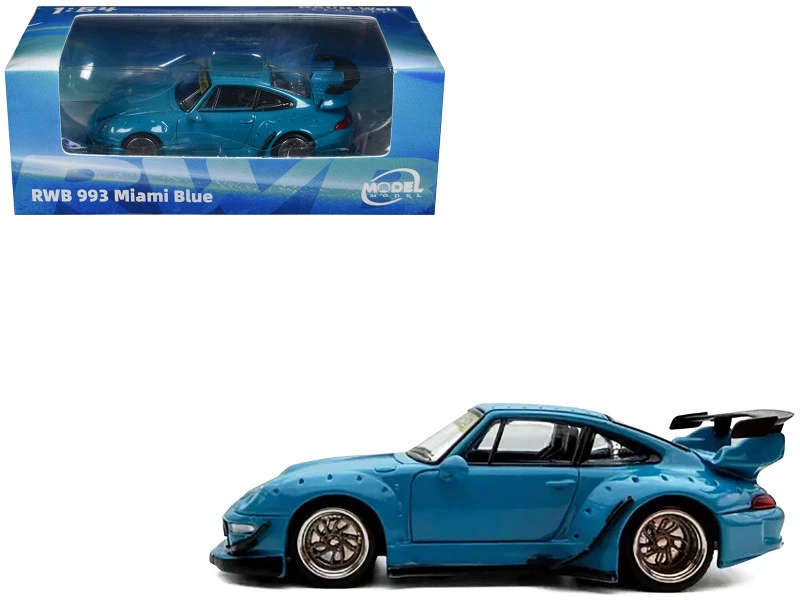 RWB 993 Miami Blue 1/64 Diecast Model Car by Model Model