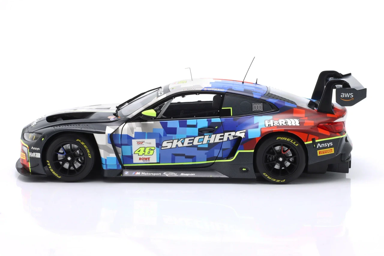1/18 Minichamps 2025 BMW M4 GT3 EVO Team WRT Valentina Rossi, Raffaele Marciello Winner Race1 GTWC Misano Diecast Car Model