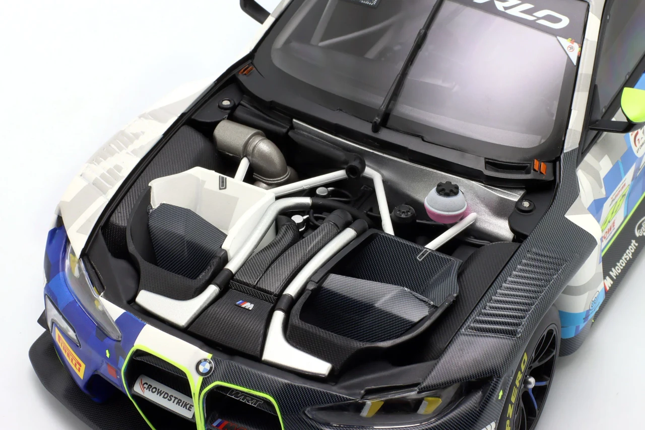 1/18 Minichamps 2025 BMW M4 GT3 Evo Team WRT Rossi, Magnussen, Rast 24H Spa Diecast Car Model