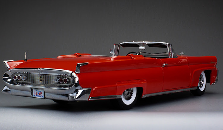 1/18 Sunstar 1958 Lincoln Continental MKIII Open Convertible Elvis Presley Diecast Car Model