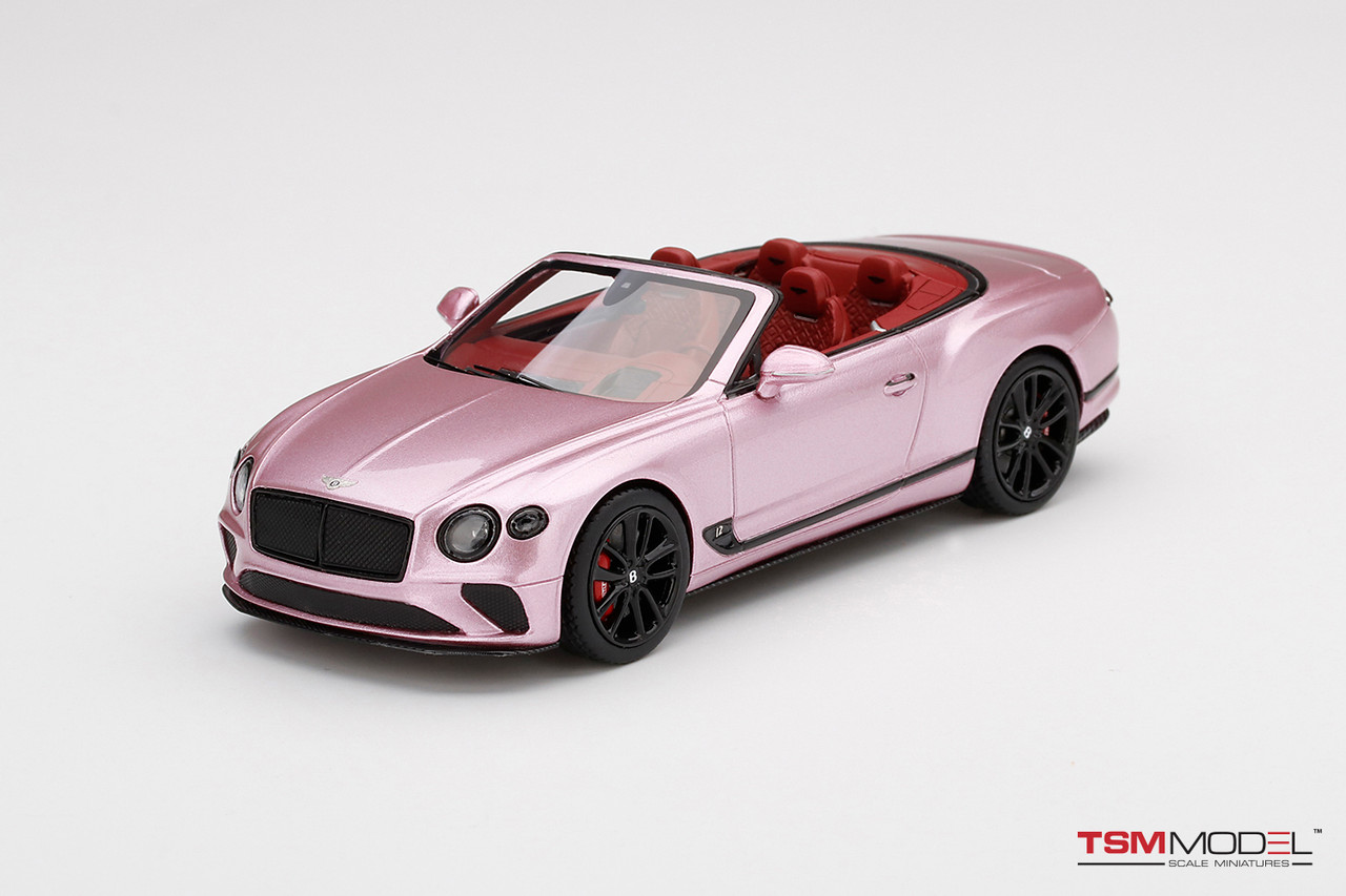 ミニカー TSM 1/43 Bentley Continental GTC 1/43 TSM Bentley Continental GT Convertible ICE Pink Resin Car