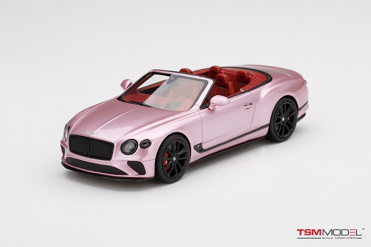 1/43 TSM Bentley Continental GT Convertible ICE Pink Resin Car Model