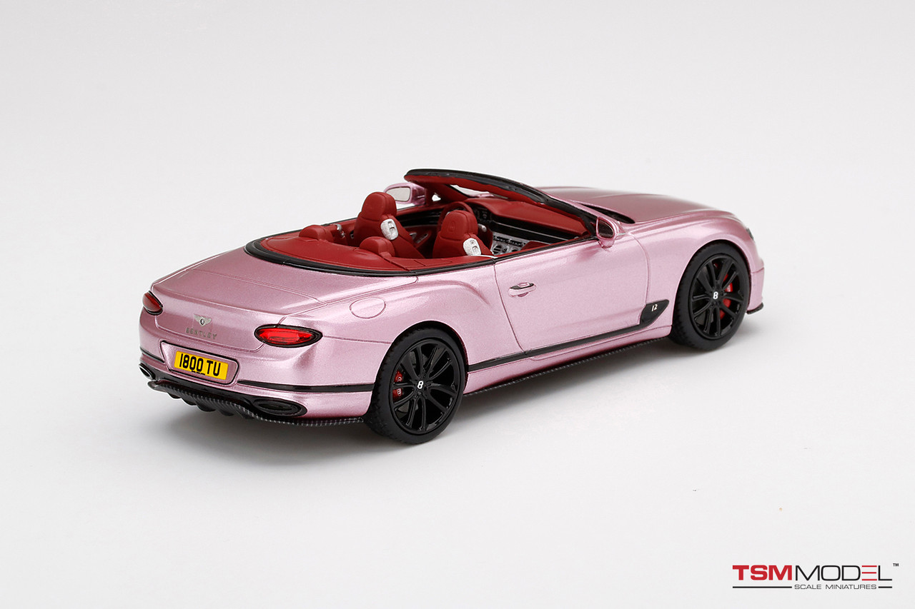 ミニカー TSM 1/43 Bentley Continental GTC 1/43 TSM Bentley Continental GT Convertible ICE Pink Resin Car