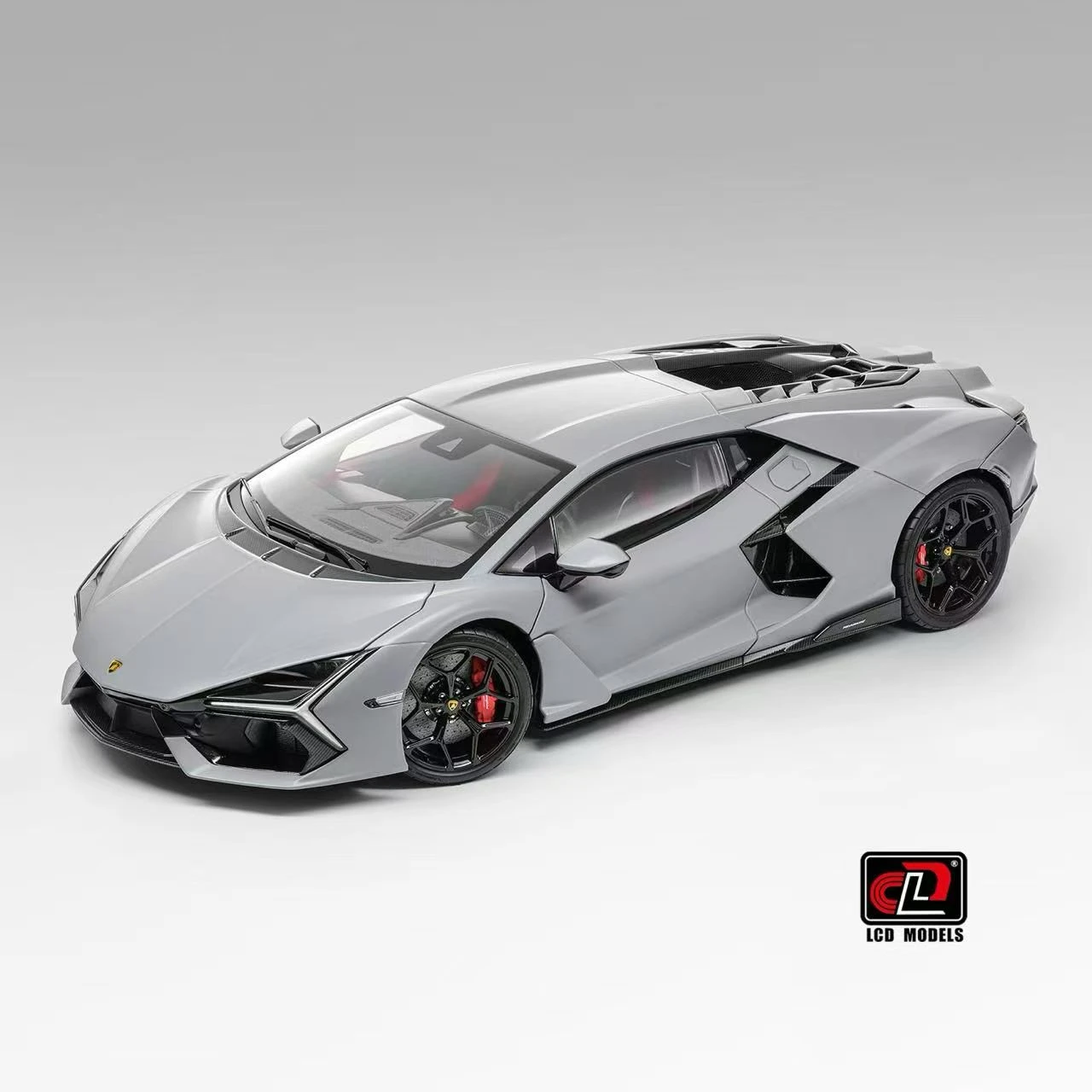 1/18 LCD Lamborghini Revuelto (Matte Grey) Diecast Car Model
