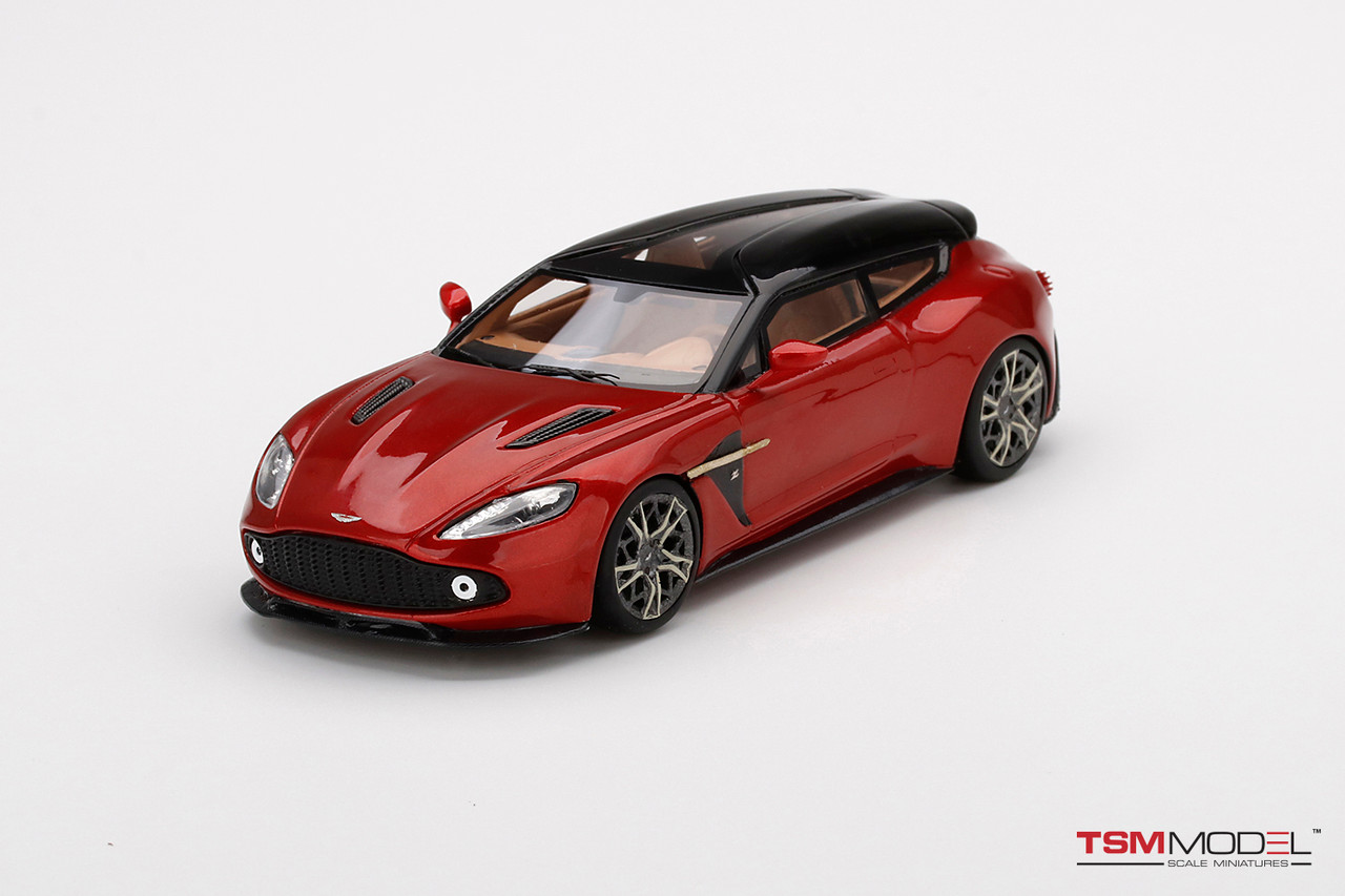 1/43 TSM Aston Martin Vanquish Zagato Shooting Brake Lava Red Resin Car Model