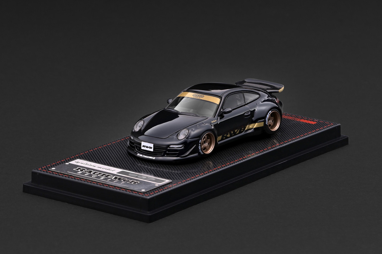 1/64 IG Ignition Model Porsche 911 RWB 997 GT3 (Black) Car Model