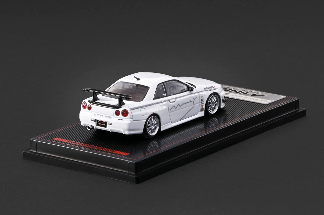 1/64 IG Ignition Model Nissan Skyline GT-R Mine's (R34) (White) Car Model