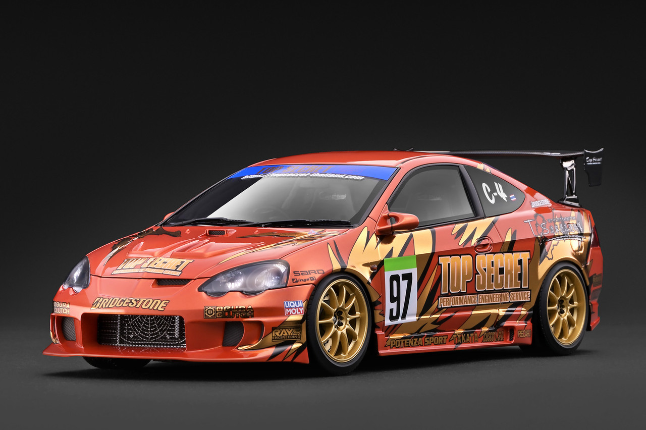 1/18 IG Ignition Model Top Secret Honda Integra (DC5) (Orange Metallic) Car Model