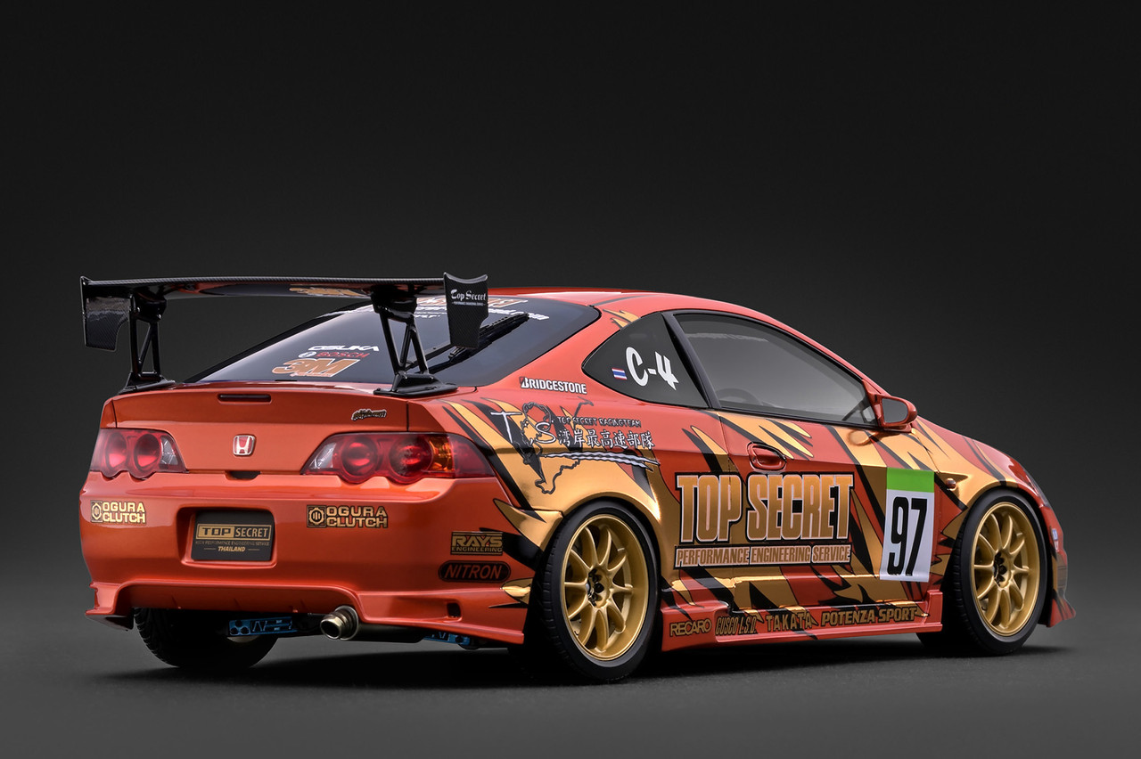 1/18 IG Ignition Model Top Secret Honda Integra (DC5) (Orange Metallic) Car Model