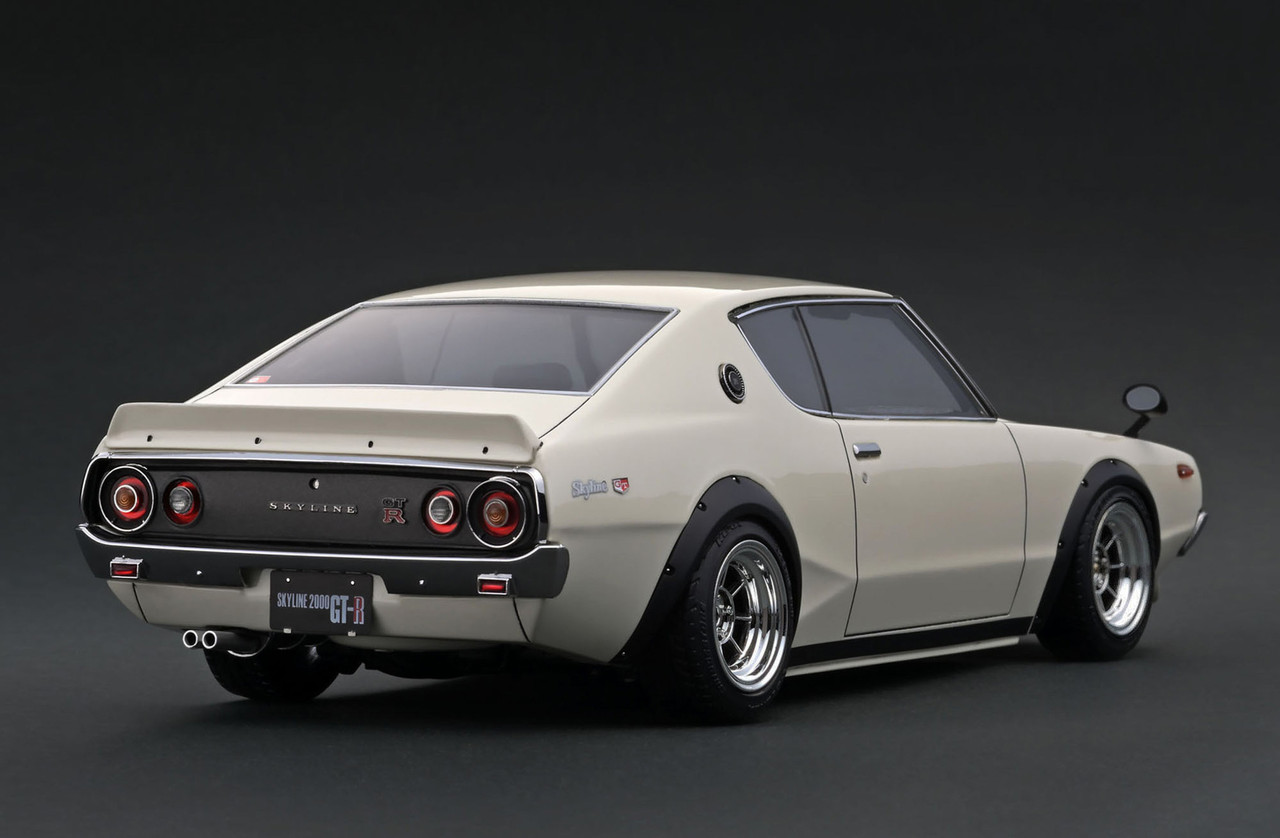 1/18 IG Ignition Model Nissan Skyline 2000 GT-R (KPGC110) (Ivory White) Car Model